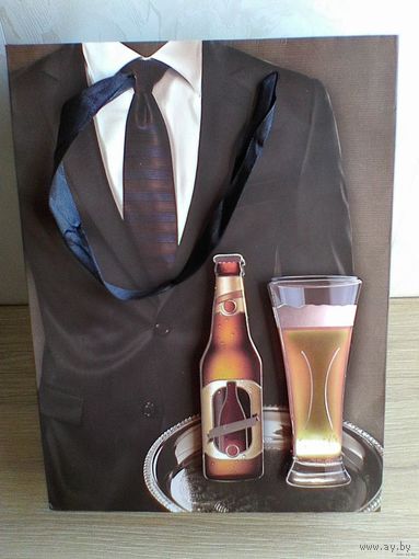 Пакет Подарочный Бумажный - Размеры: 24/18/8 см.