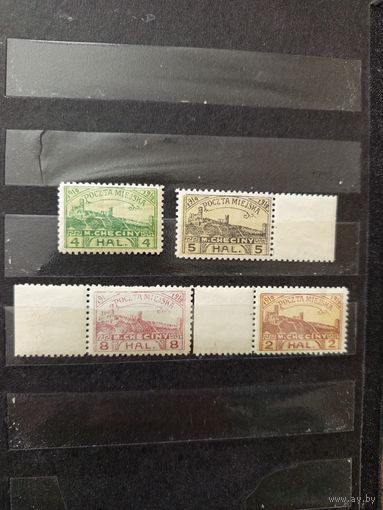 1919 Польша локальная почта Хенцины полная серия чистые MNH** архитектура (4-14)