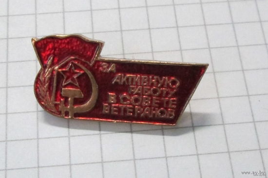 За активную работу в совете ветеранов