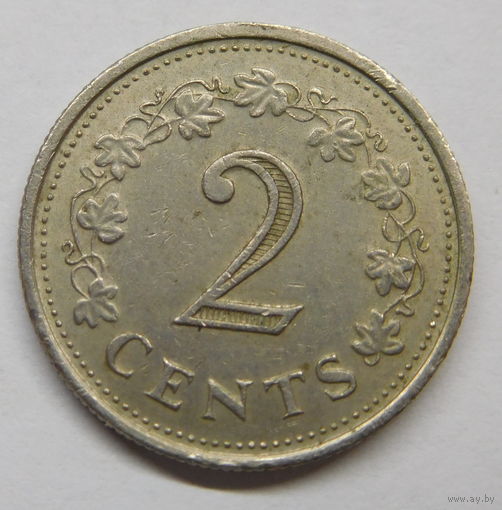 Мальта 2 цента 1977 г