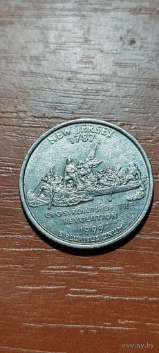 США Штаты и территории 25 центов (квотер) Нью-Джерси 1999
