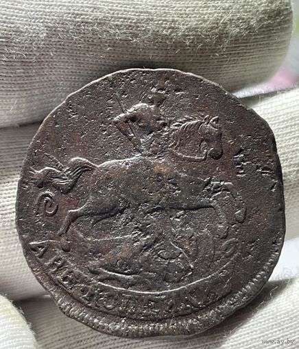 2 копейки 1757 года без МЦ.Кладовая.Состояние!