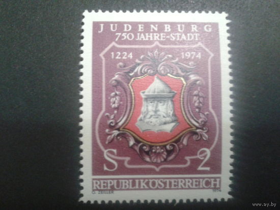 Австрия 1974 750 лет г. Юденбург, городской штемпель**