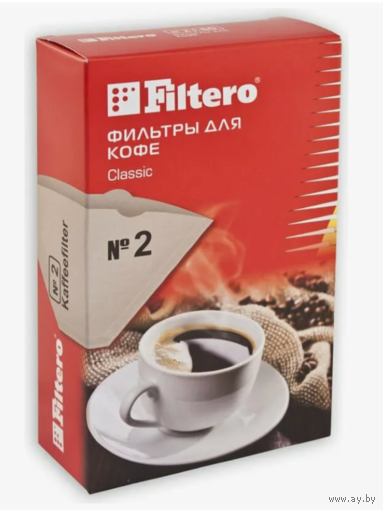 Фильтры для кофе бумажные неотбеленные 40 шт