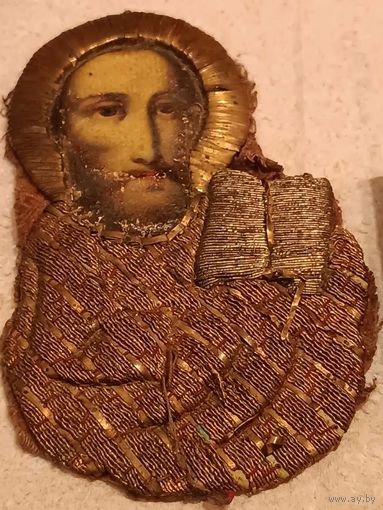 Иконка вышитая. 19 век.