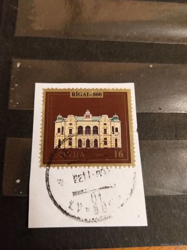 1995 Латвия мих 411 архитектура на вырезке (2-16)