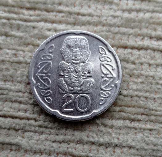 Werty71 Новая Зеландия 20 центов пенсов 2006 Идол Божок