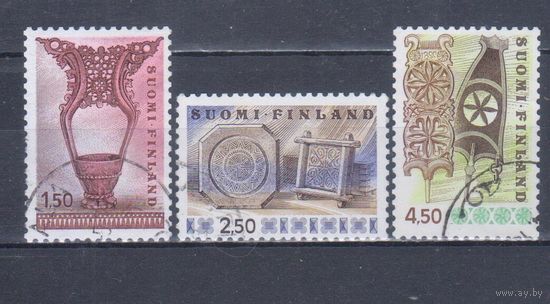 [2055] Финляндия 1976. Культура.Искусство.Резьба по дереву. Гашеная серия.