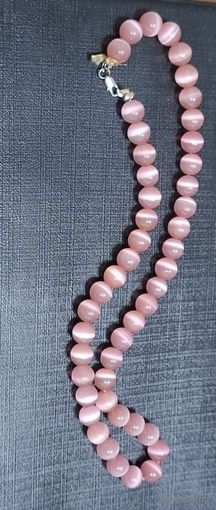 Бусы из камня. Кошачий глаз. Времен СССР