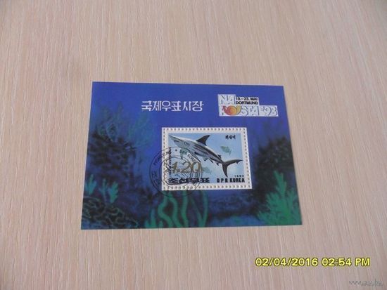 Блок - Марка Корея - 1993 год - Акула