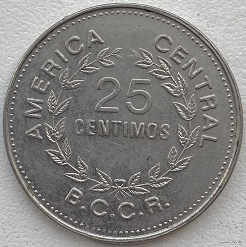 Коста-Рика 25 сентимо 1976 г.