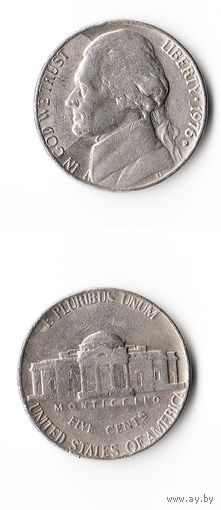 США 5 центов 1976 (D) года