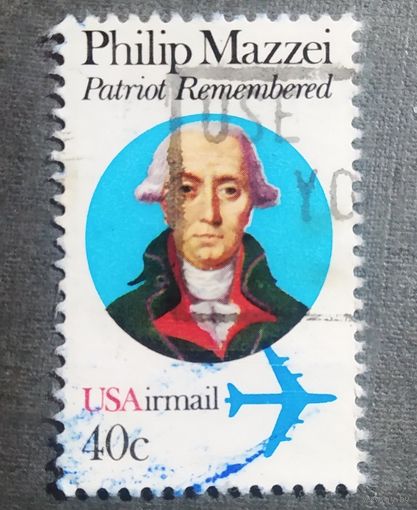 Марка США 1980 год Филип Мазай