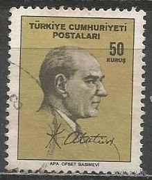 Турция. К.Ататюрк. Первый Президент. 1965г. Mi#1979.
