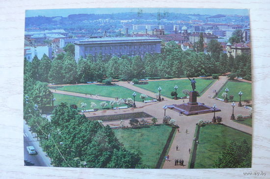 Прибалтика, Литовская ССР, Тракай, площадь Ленина; 1975, чистая.