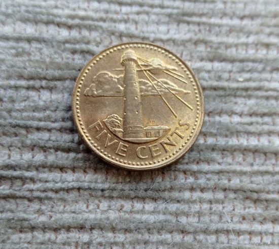 Werty71 Барбадос 5 центов 1997 Маяк