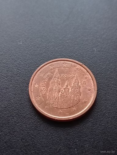 Испания 2 евроцента 2009 г.