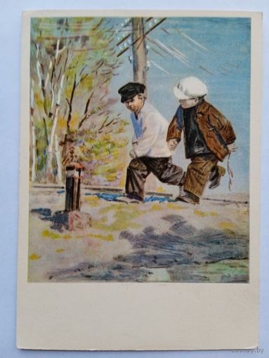 1955. дети. Дубинский. В Алешино! (Гайдар. Дальние страны)