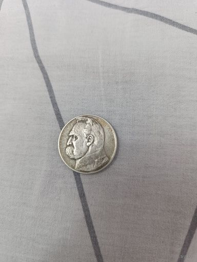 Монета 5 злотых 1935