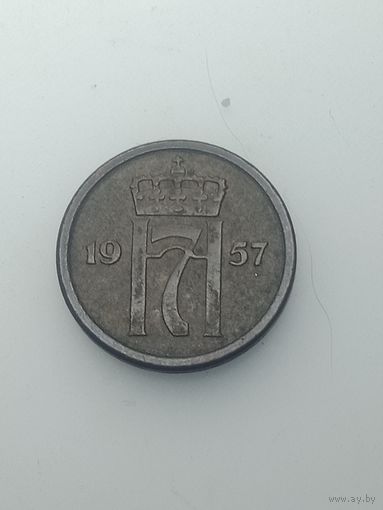Норвегия 1 эре 1957 года .