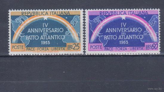 [2126] Италия 1953. Политика.4-я годовщина блока НАТО. СЕРИЯ MH. Кат.25 е.