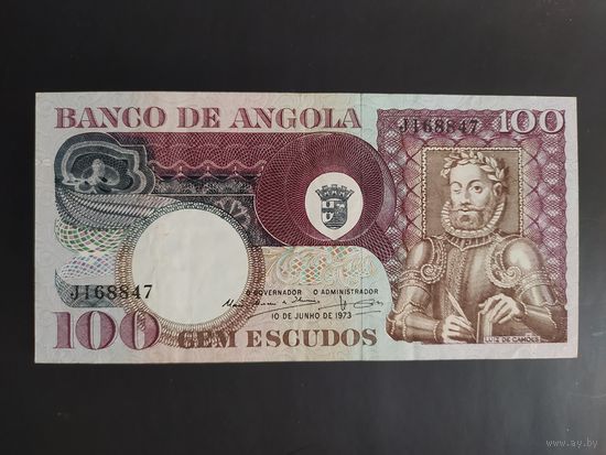 Ангола. 100  эскудо (образца 10.06.1973 года, полпись 10, P106)