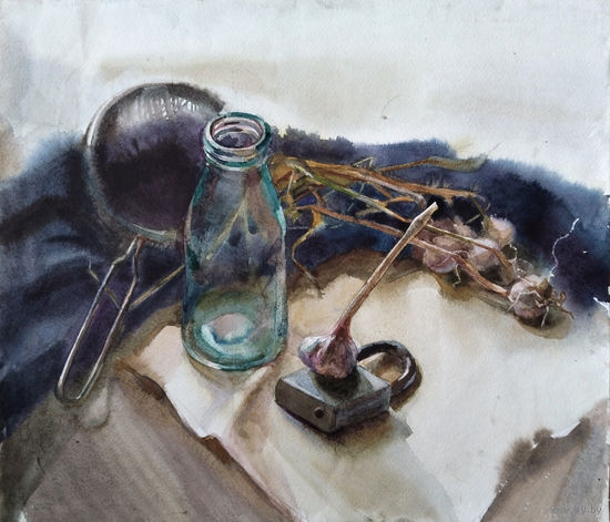 Картина. Натюрморт живопись акварелью