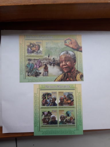 Марки Того Лауреат Нобелевской премии Мира 1993 Н Мандела