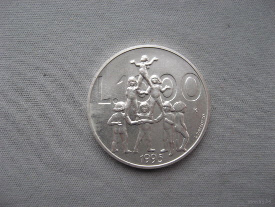 Сан-Марино 1000 лир 1995 год Детская пирамида от 1 рубля без МЦ