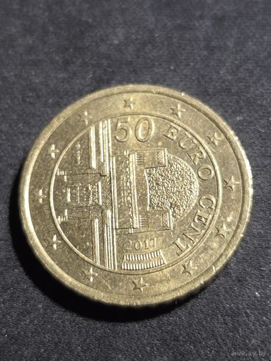 Австрия 50 евроцентов 2017