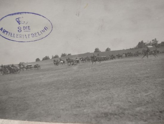 Фото ПМВ . Артиллерийские обозы.Оригинал