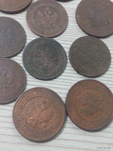 Медные монеты Николай 2