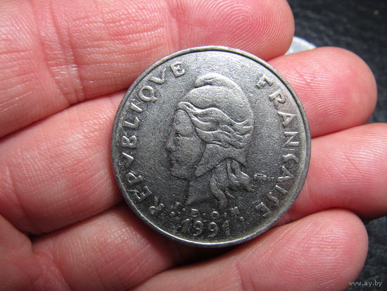 Новая Каледония 50 франков, 1991. С 20 копеек. Распродажа коллекции. Смотрите другие лоты.