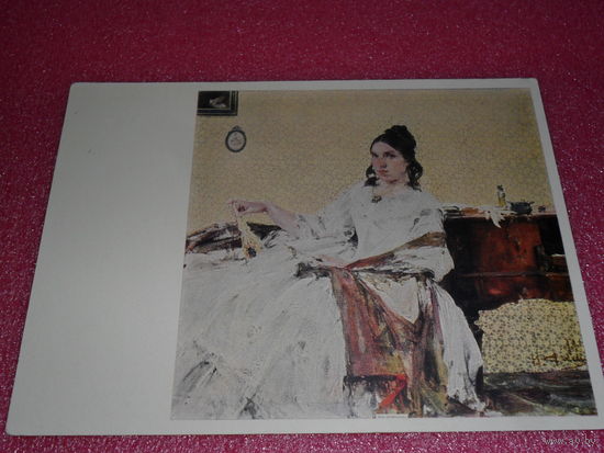Открытка Фешин Н.И. (1881-1955). Портрет Н.М. Сапожниковой. 1916. Музей изобразительных искусств ТАССР