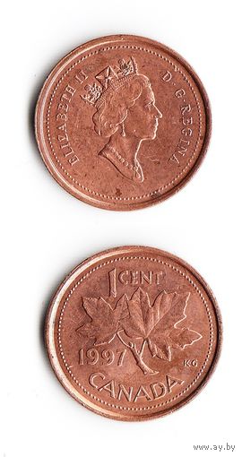 1 цент Канада 1997 года