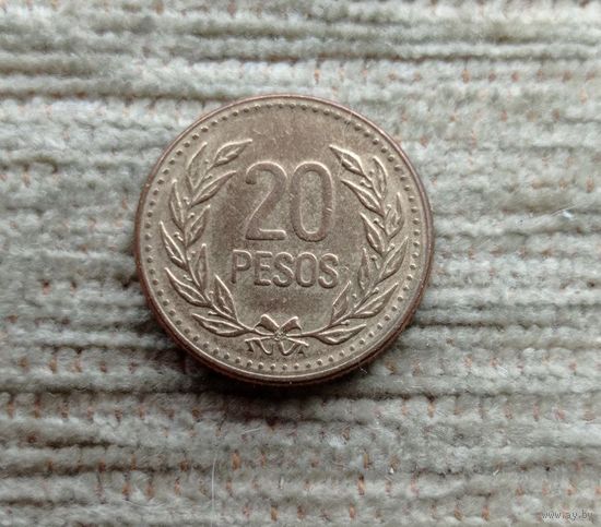 Werty71 Колумбия 20 песо 1990