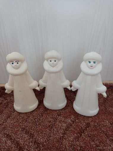 Снегурочка СССР,  пластмассовая советская снегурочка