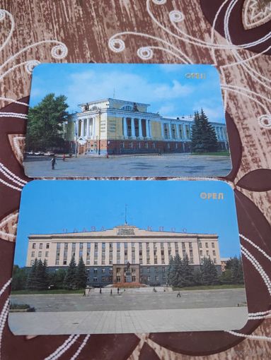 Календарик,город Орел,1989