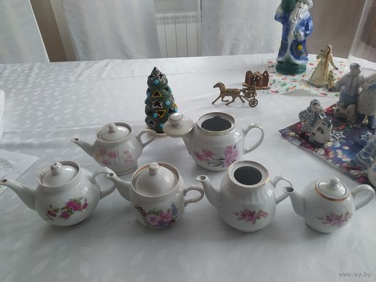 Чайники фарфоровые СССР