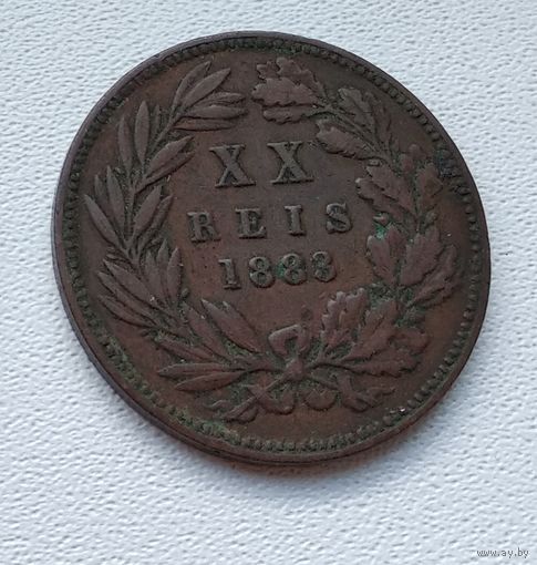 Португалия 20 рейсов, 1883 4-5-16