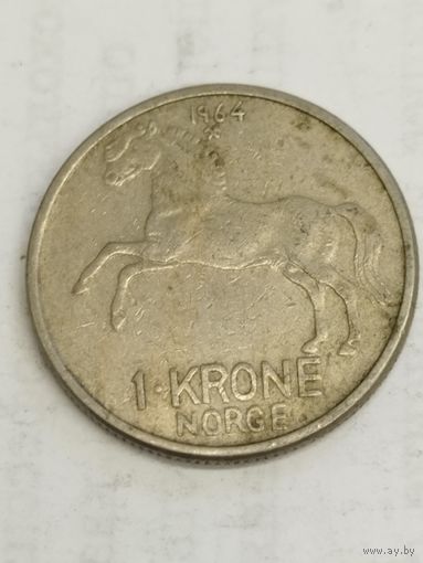 Норвегия 1 крона 1964