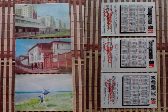 Карманные календарики.Турист.1981 год