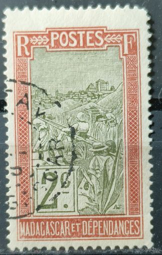 Мадагаскар 1908г. Французские колонии