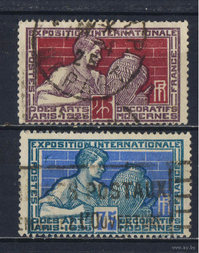 Франция 1924-5 Международная выставка искусства в Париже Гончарство #212,214