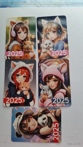 Календарики. Аниме. 2025 год. Лот.