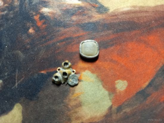 Украшения старинные материал неизвестен Ag Au??? старт с 1 рубля