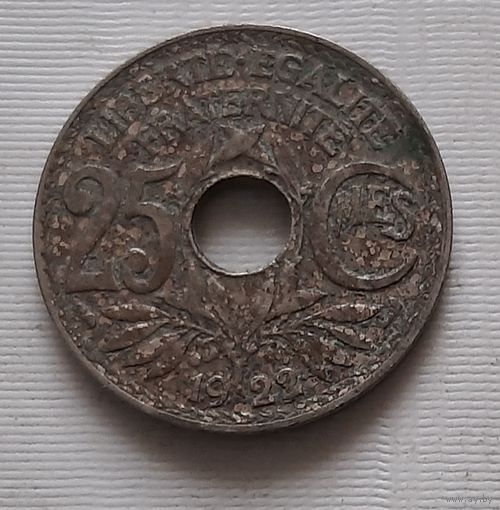 25 сантимов 1922 г. Франция