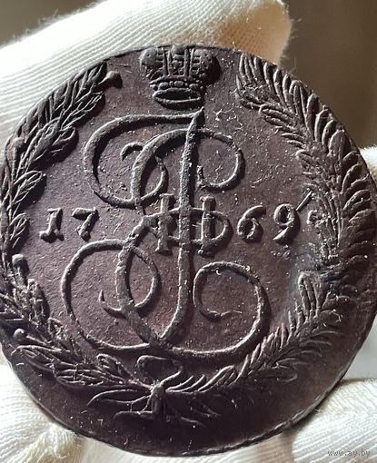 5 копеек 1769 ЕМ с МЦ.Кладовая.Состояние!!!
