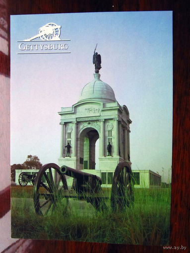 C005-3007 Открытка Gettysburg National Military Park Pennsylvania США 2000 Подписана