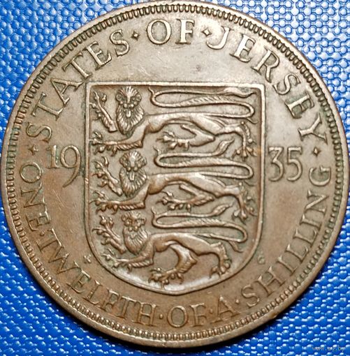 Джерси 1 /12 шиллинга 1935 г.
